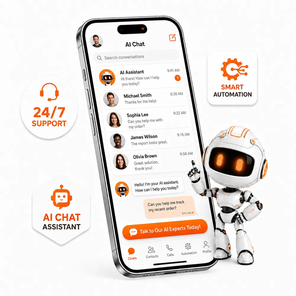 AI chatbot converting visitors into customers
