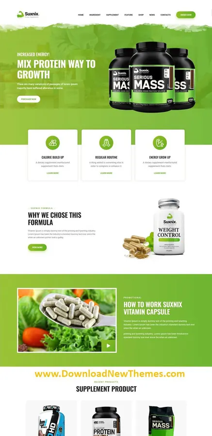 Health supplements store design