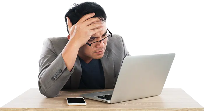 Frustrated business owner