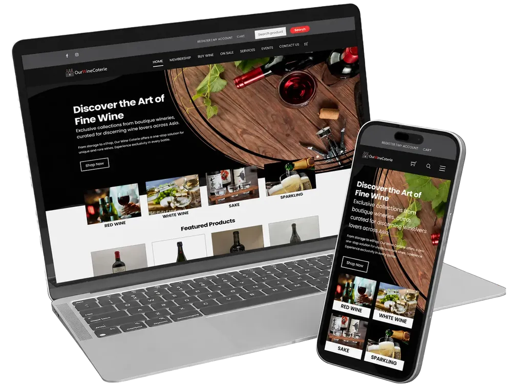 OWC store on desktop and mobile