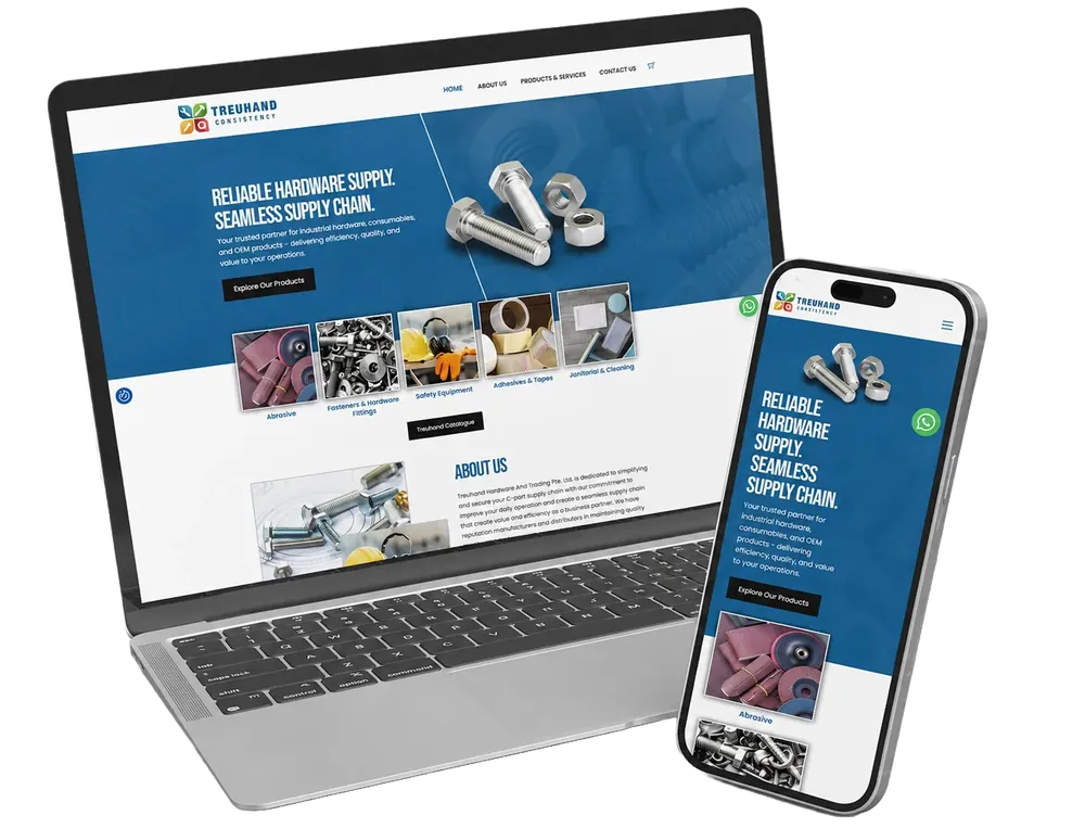 Treuhand store on desktop and mobile